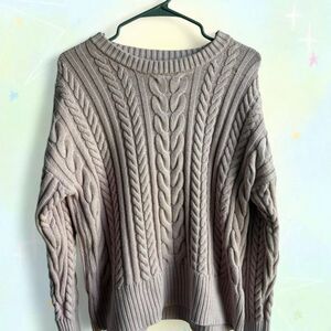 American-vintage Women's Grey and Purple Jumper